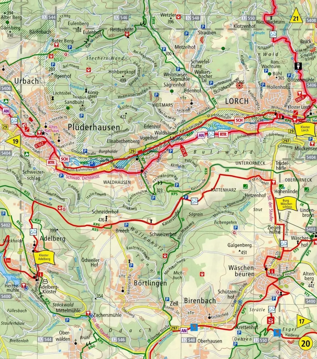 Bild: 9783899205480 | Radwanderkarte Leporello E-Bike-Region Stuttgart 1 : 50 000 | 50 S.