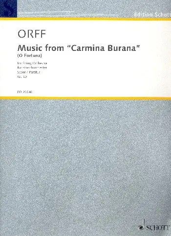 Cover: 9790001145480 | Music from Carmina Burana (O Fortuna) | Carl Orff | Partitur | 2006