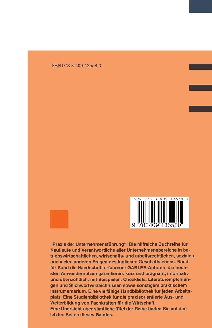 Rückseite: 9783409135580 | Finanzbuchhaltung | Karlheinz Balzer | Taschenbuch | viii | Deutsch