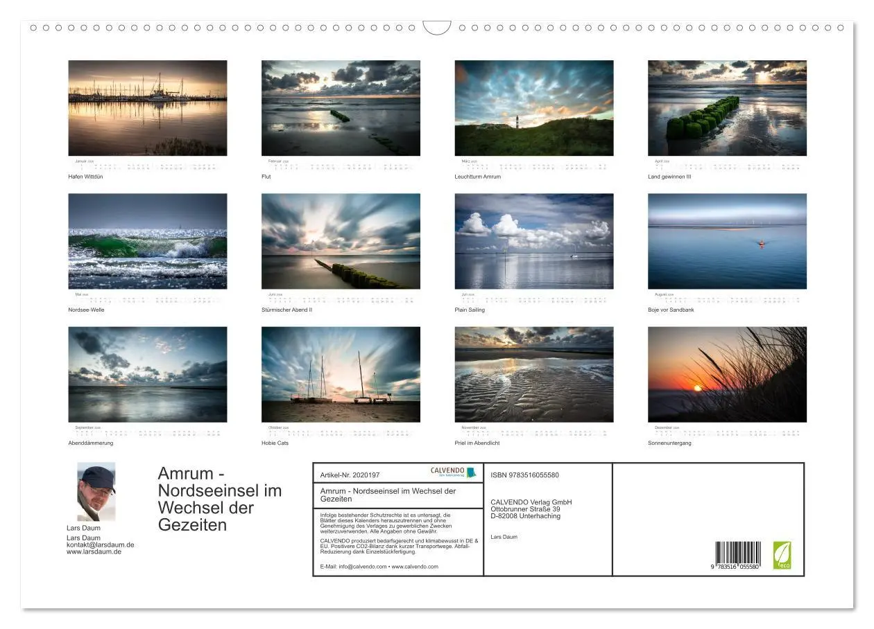 Bild: 9783516055580 | Amrum - Nordseeinsel im Wechsel der Gezeiten (Wandkalender 2026 DIN...