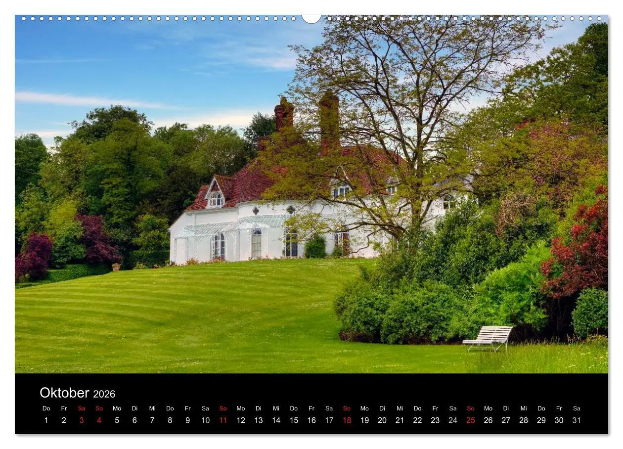 Bild: 9783516125580 | Englische Herrenhäuser (hochwertiger Premium Wandkalender 2026 DIN...