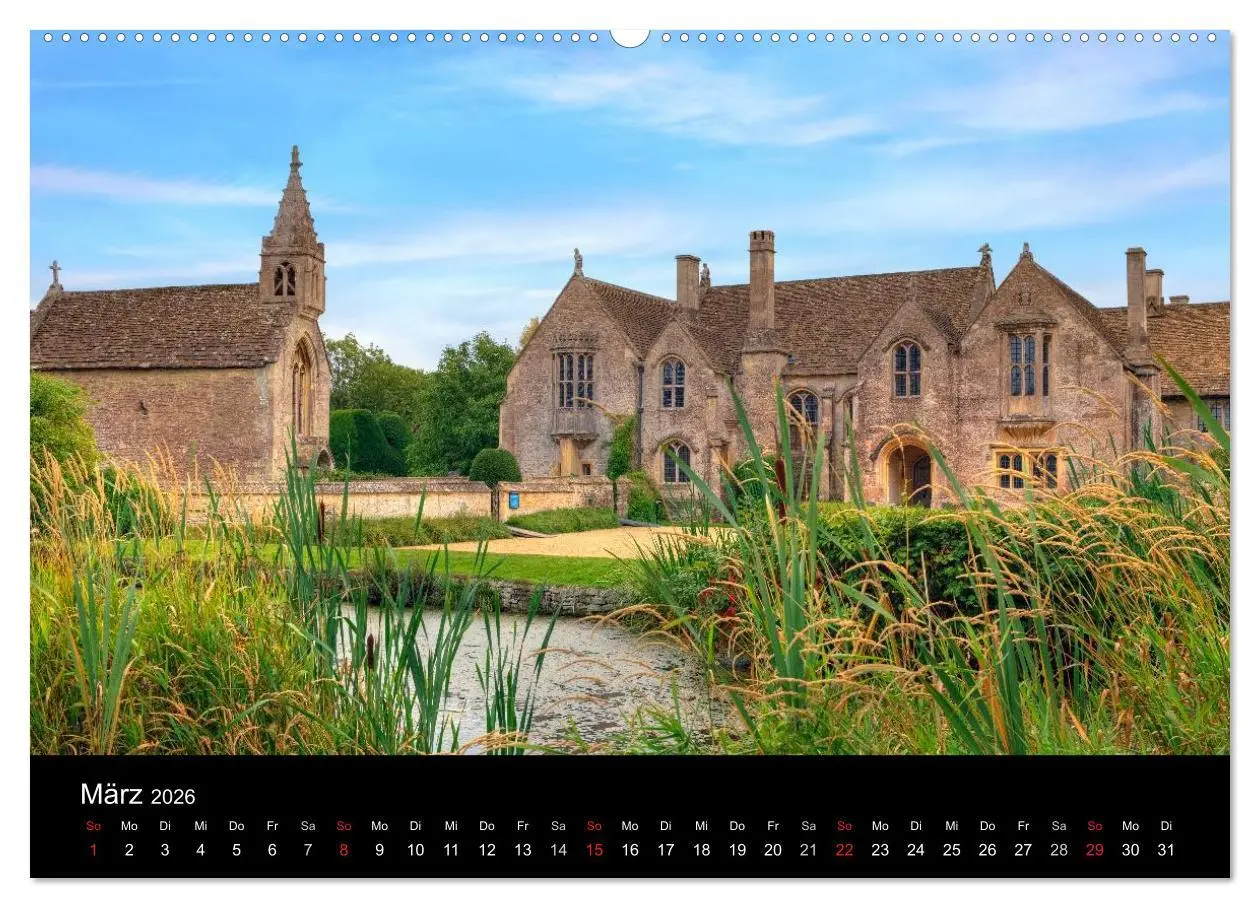 Bild: 9783516125580 | Englische Herrenhäuser (hochwertiger Premium Wandkalender 2026 DIN...