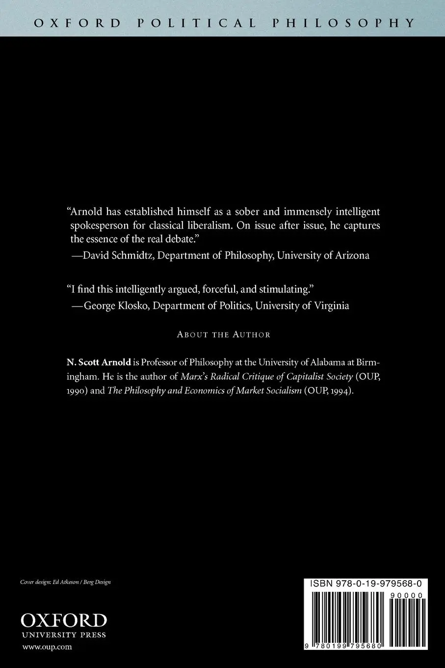 Rückseite: 9780199795680 | Imposing Values | Liberalism and Regulation | N. Scott Arnold | Buch