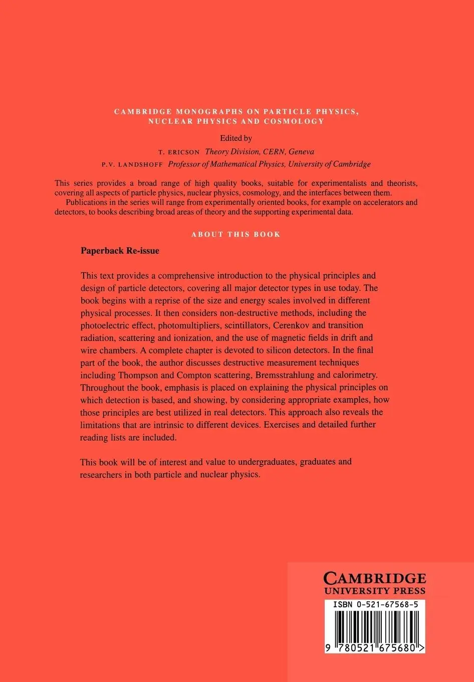 Rückseite: 9780521675680 | The Physics of Particle Detectors | Dan Green | Taschenbuch | Englisch
