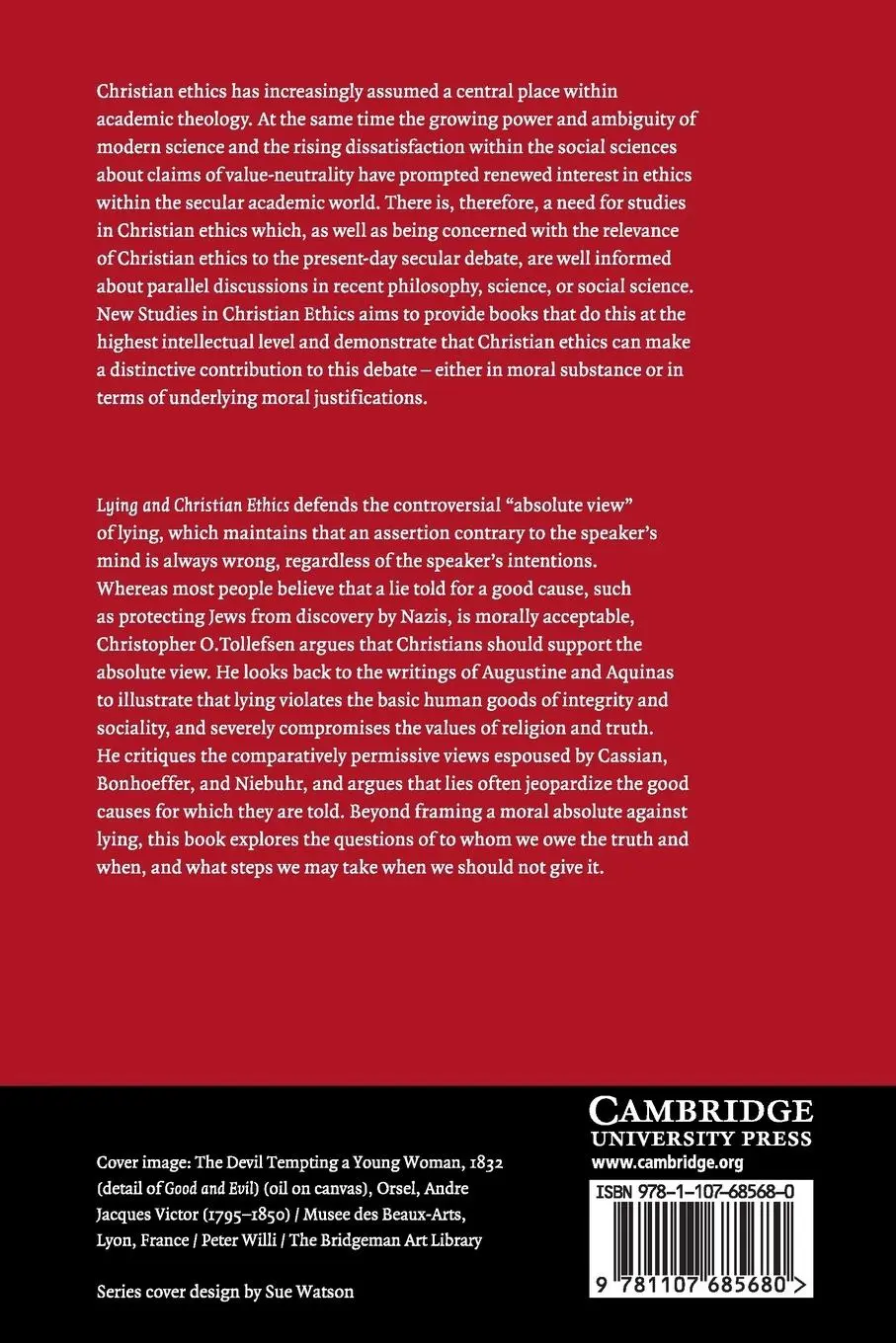 Rückseite: 9781107685680 | Lying and Christian Ethics | Christopher O. Tollefsen | Taschenbuch