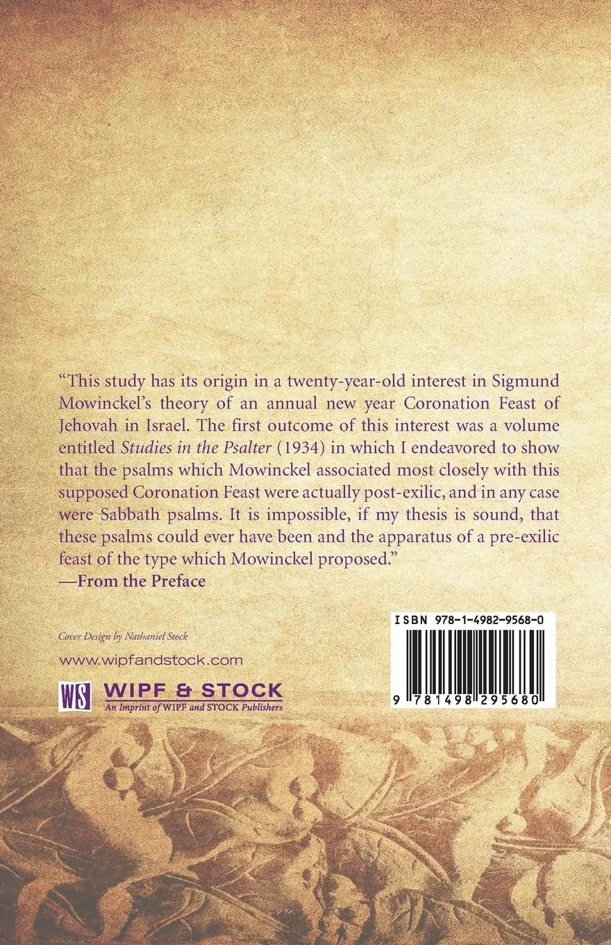 Rückseite: 9781498295680 | The Jewish New Year Festival | Norman H. Snaith | Taschenbuch | 2016