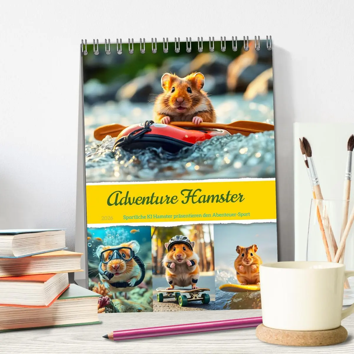 Bild: 9783457265680 | Adventure Hamster - Sportliche KI Hamster präsentieren den...
