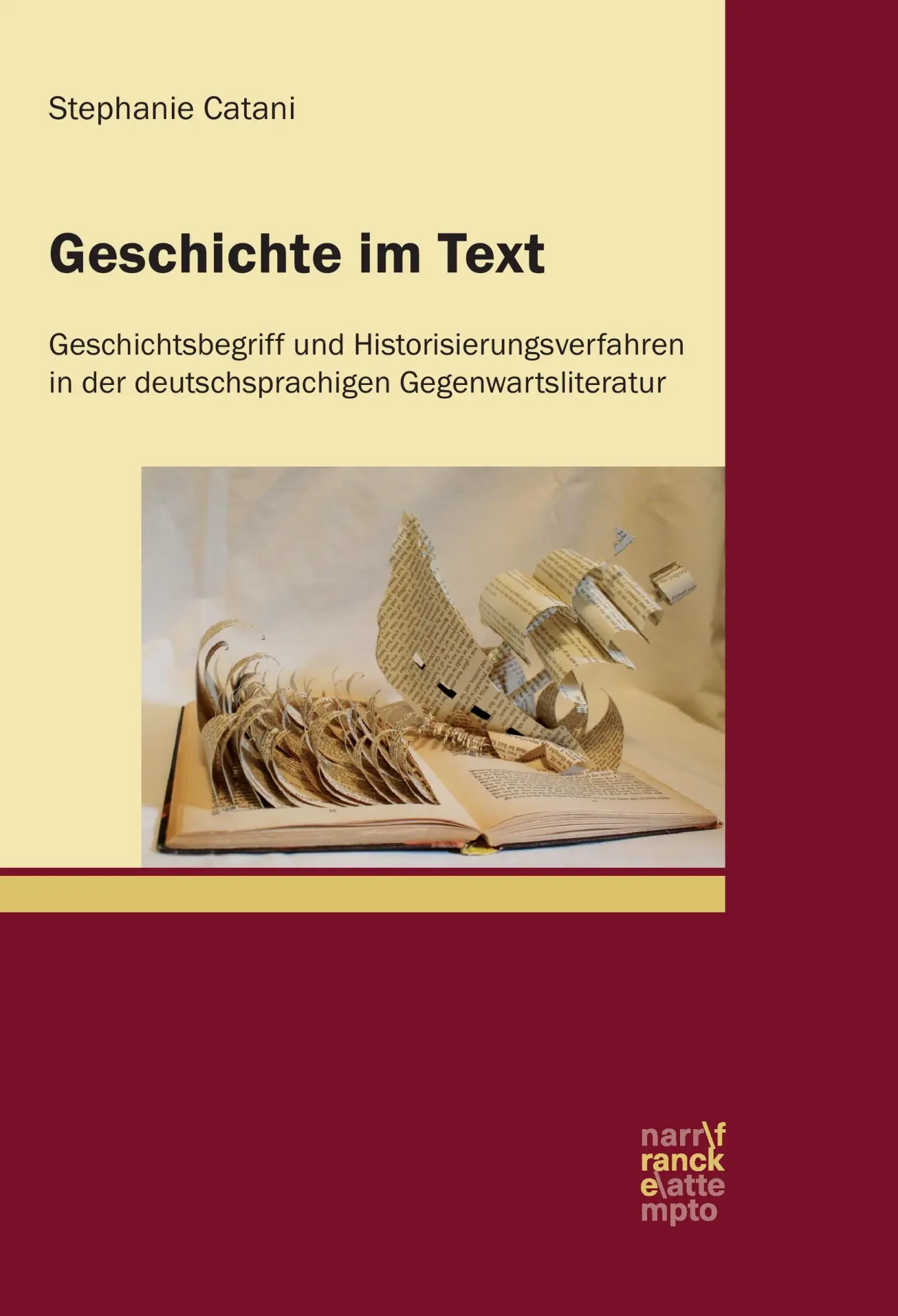 Cover: 9783772085680 | Geschichte im Text | Stephanie Catani | Taschenbuch | 504 S. | Deutsch