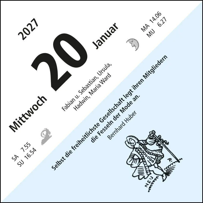 Bild: 9783938575680 | Turmschreiber Tageskalender 2027 | Witz und Weisheit aus Bayern | 2027