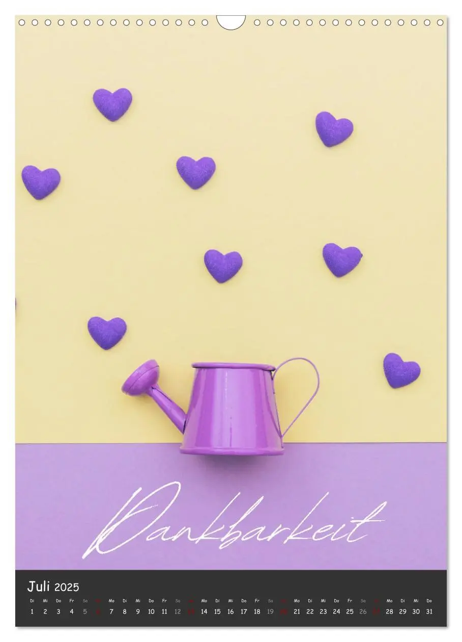 Bild: 9783457185780 | 12 Worte für Liebe (Wandkalender 2025 DIN A3 hoch), CALVENDO...