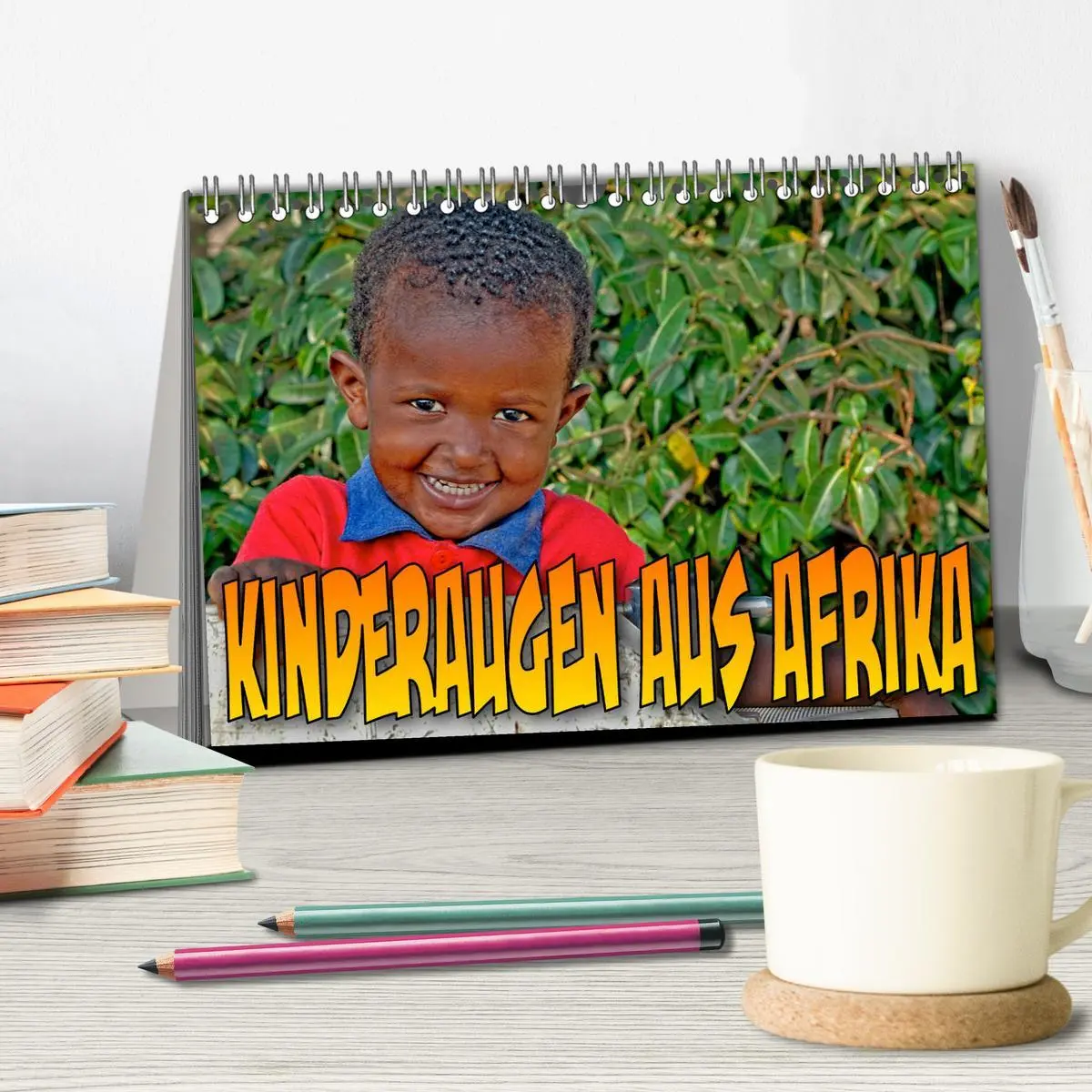 Bild: 9783457705780 | Kinderaugen aus Afrika (Tischkalender 2026 DIN A5 quer), CALVENDO...