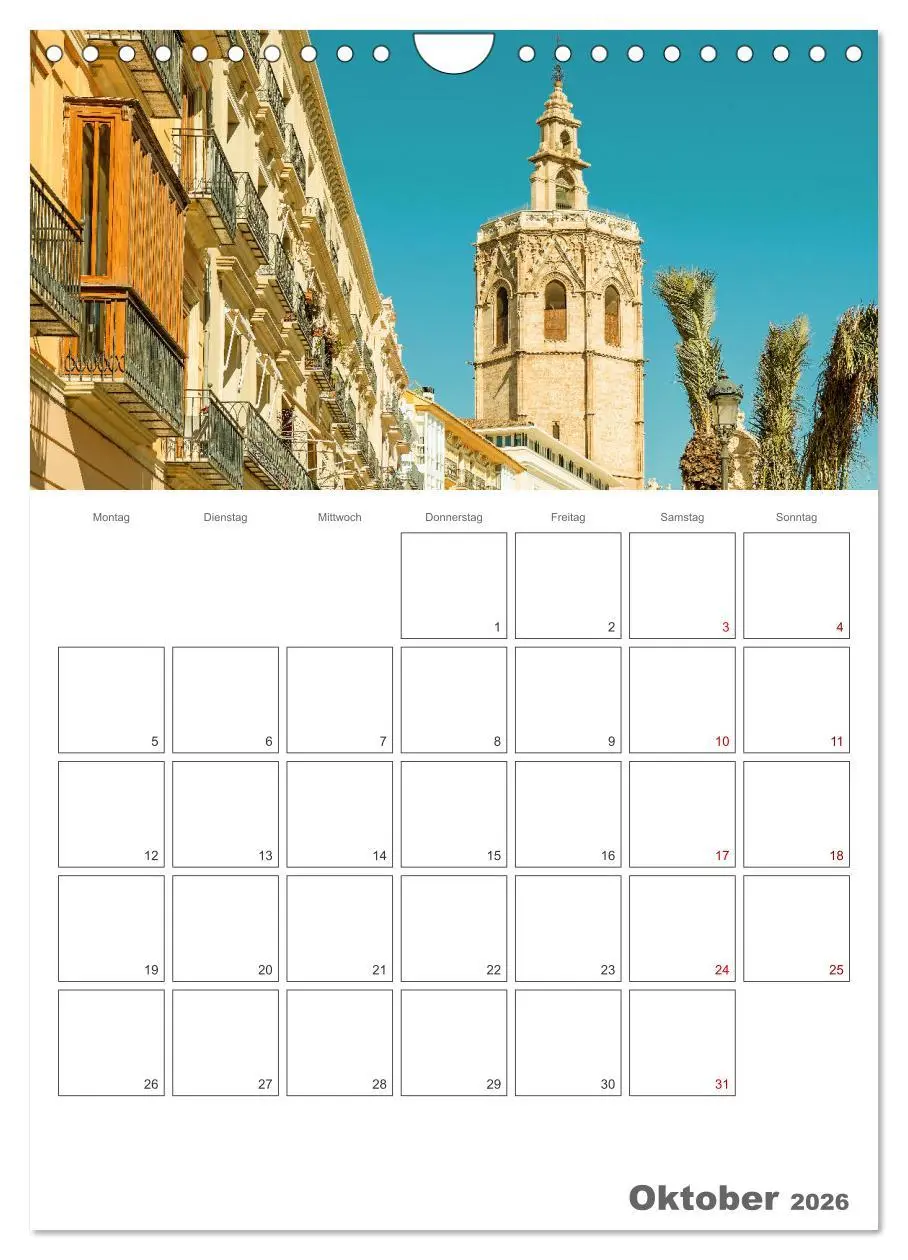Bild: 9783516345780 | Valencia - Reiseplaner (Wandkalender 2026 DIN A4 hoch), CALVENDO...