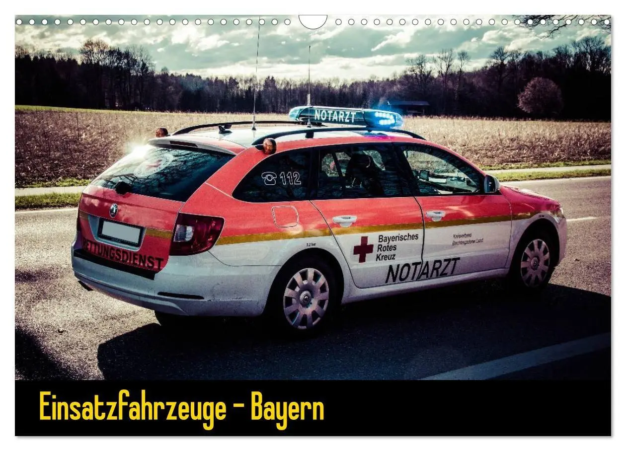 Cover: 9783594185780 | Einsatzfahrzeuge - Bayern (Wandkalender 2027 DIN A3 quer), CALVENDO...
