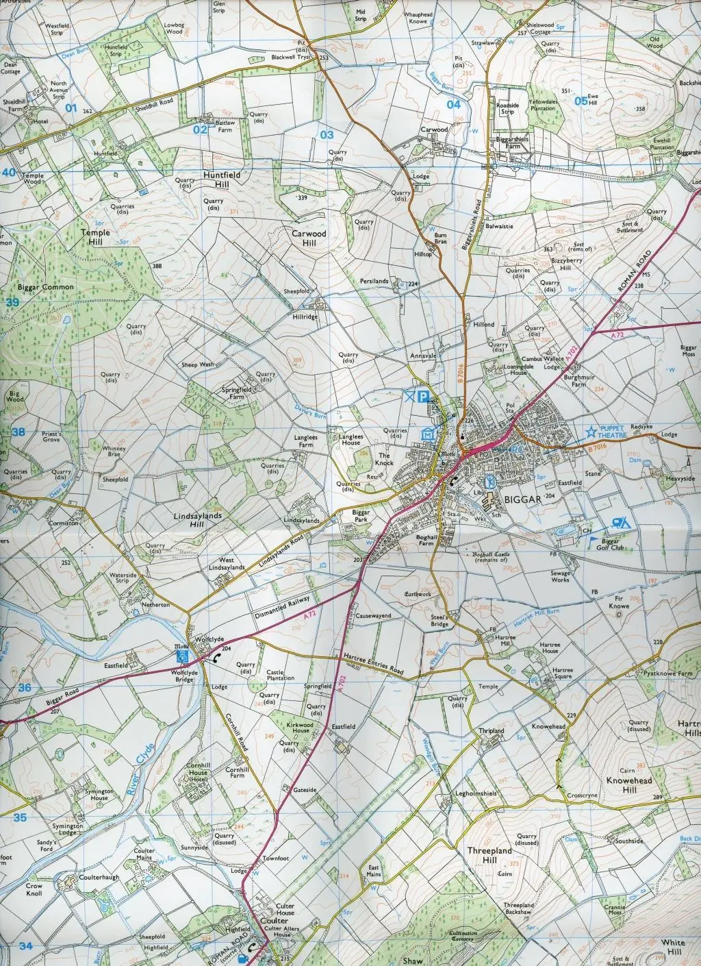 Bild: 9780319245880 | Biggar and Broughton | Ordnance Survey | (Land-)Karte | Englisch