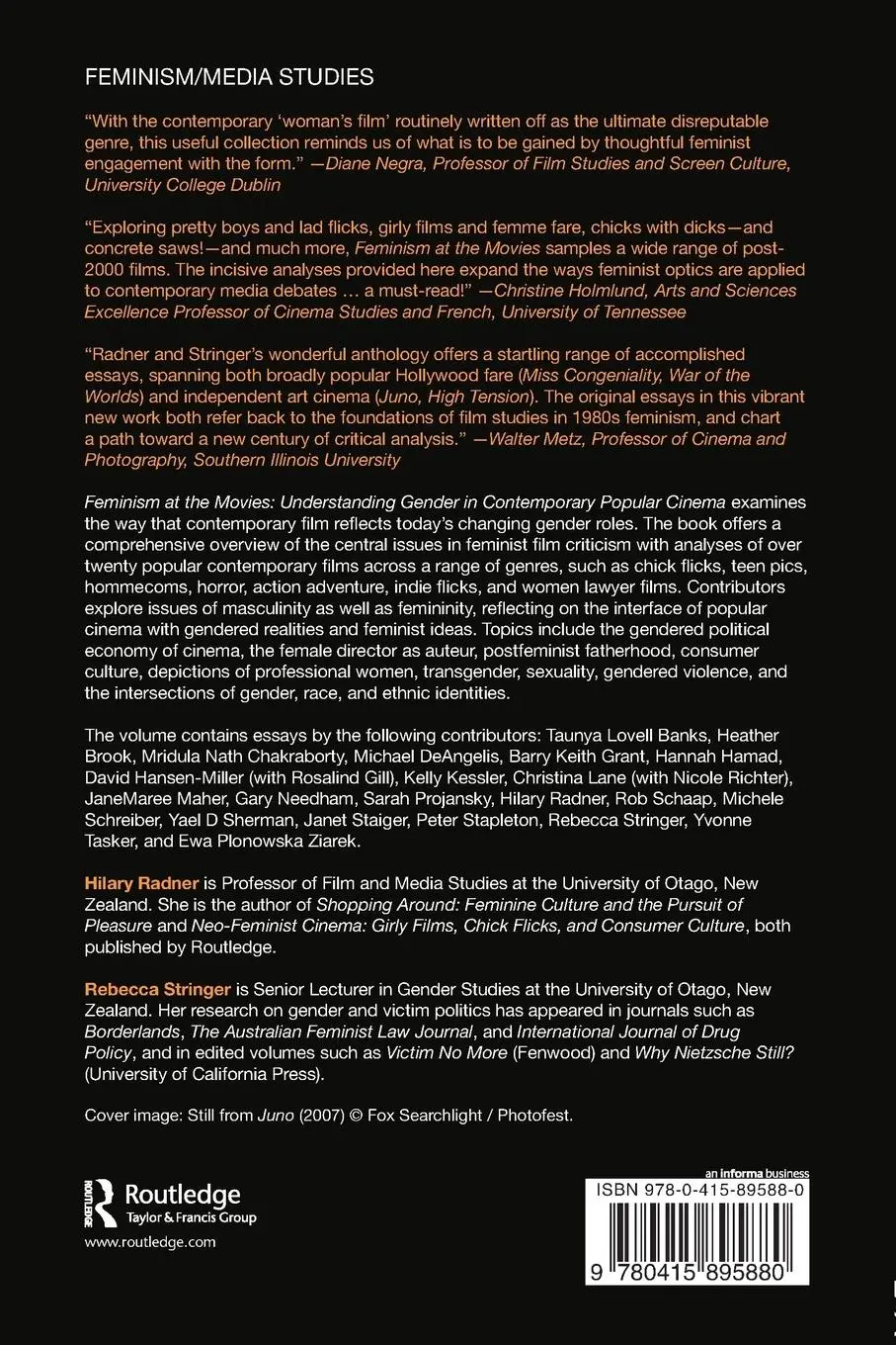 Rückseite: 9780415895880 | Feminism at the Movies | Hilary Radner (u. a.) | Taschenbuch | 2011