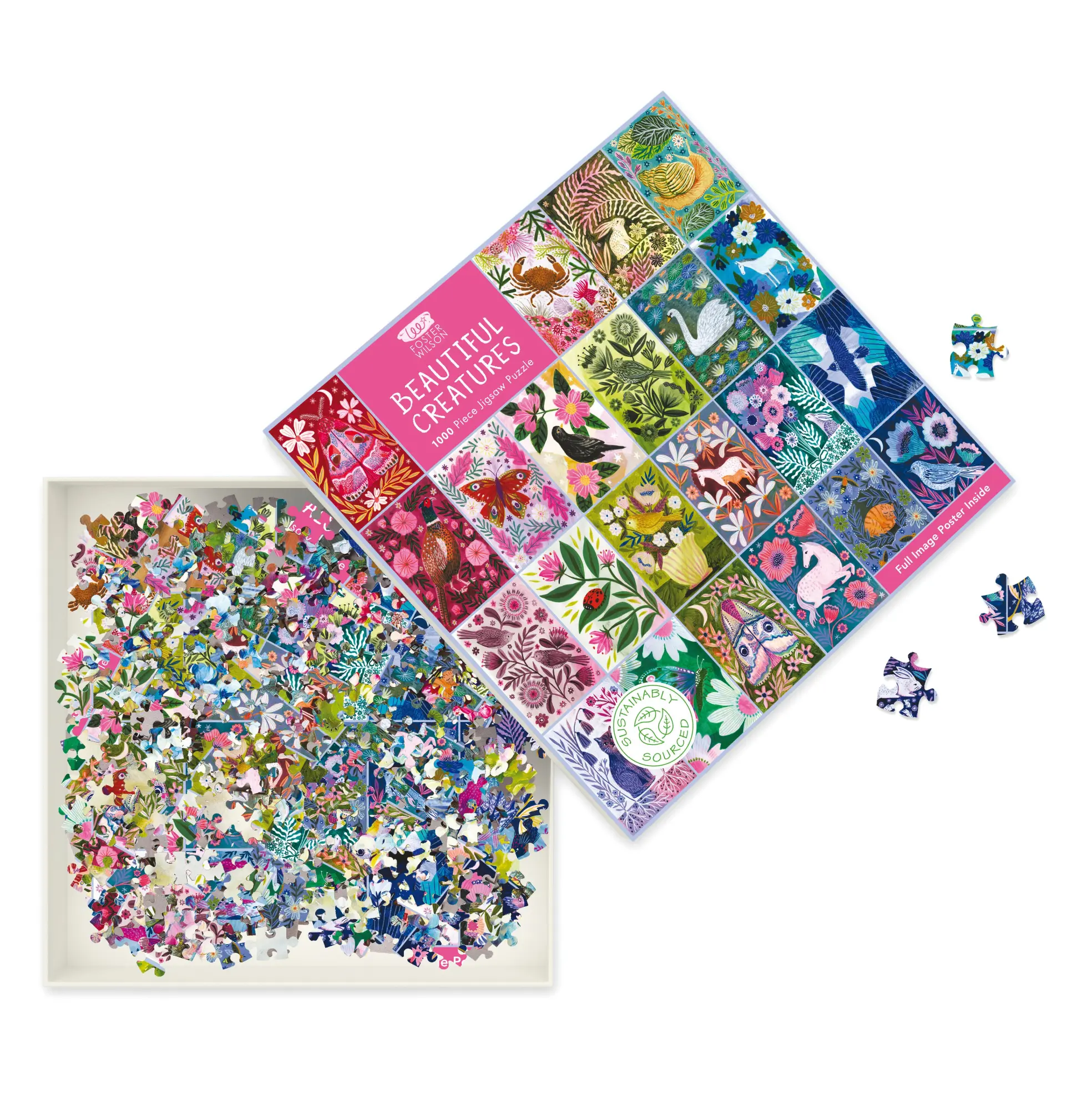 Bild: 9781835625880 | Adult Sustainable Jigsaw Puzzle Lee Foster-Wilson: Beautiful Creatures