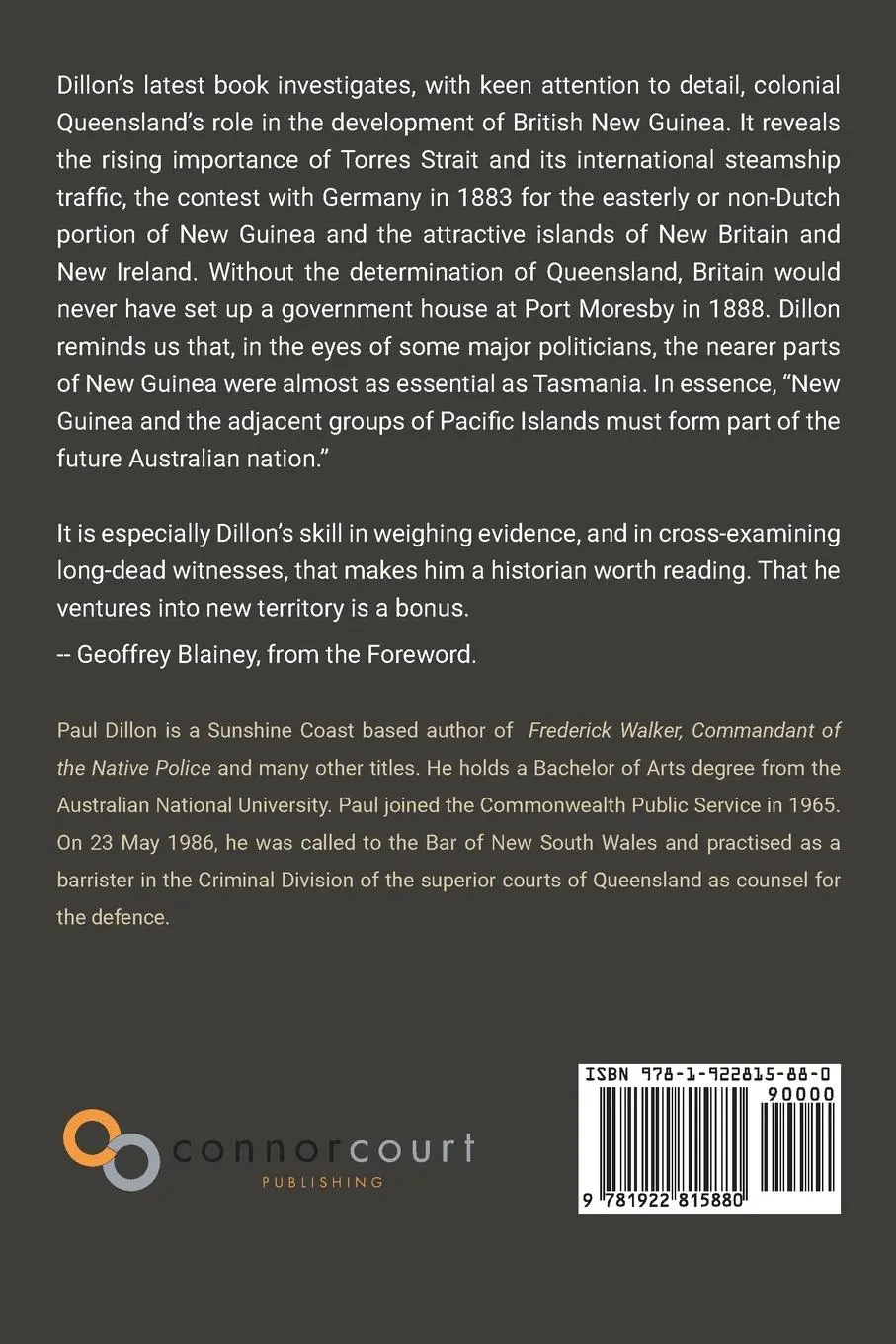 Rückseite: 9781922815880 | Queensland's Contribution to the Development of British New Guinea