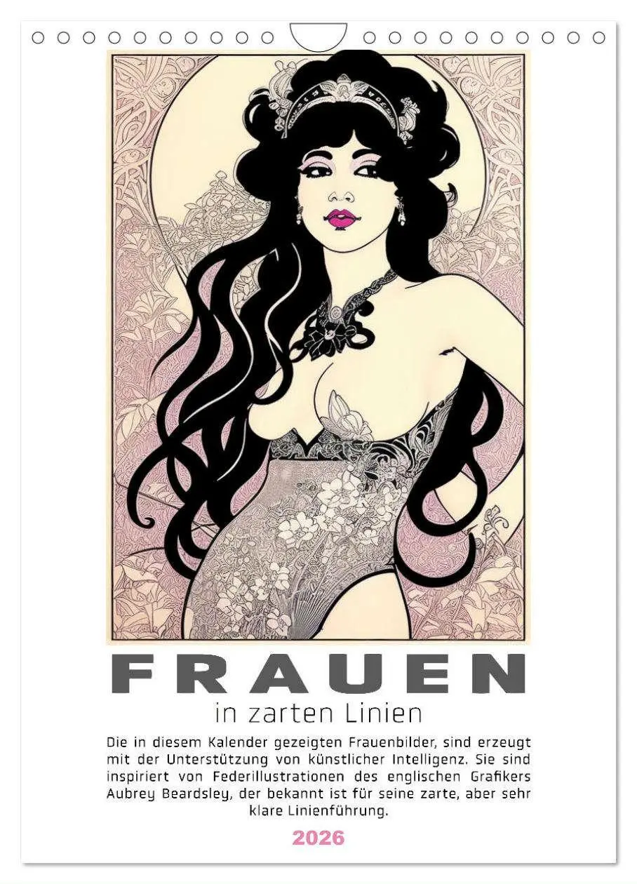 Cover: 9783457245880 | Frauen in zarten Linien (Wandkalender 2026 DIN A4 hoch), CALVENDO...