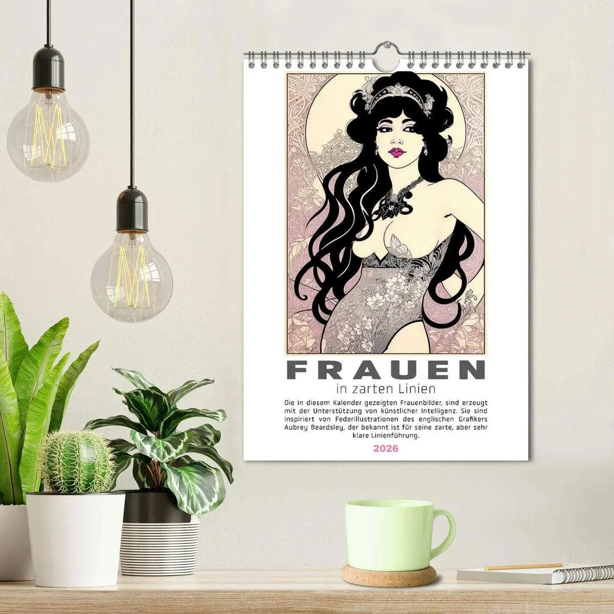 Bild: 9783457245880 | Frauen in zarten Linien (Wandkalender 2026 DIN A4 hoch), CALVENDO...