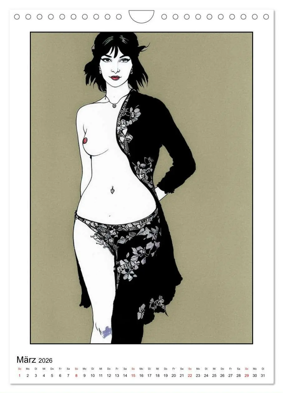 Bild: 9783457245880 | Frauen in zarten Linien (Wandkalender 2026 DIN A4 hoch), CALVENDO...