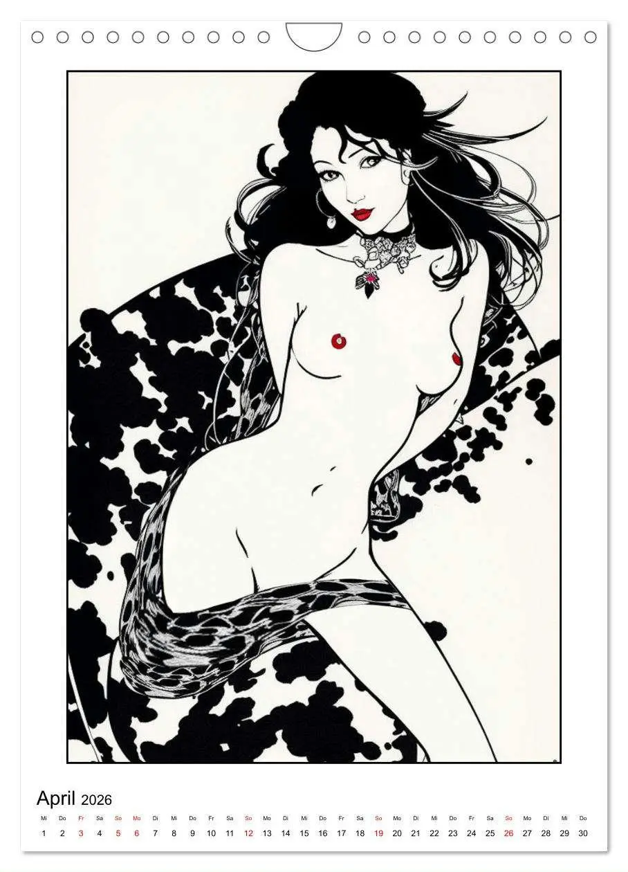 Bild: 9783457245880 | Frauen in zarten Linien (Wandkalender 2026 DIN A4 hoch), CALVENDO...