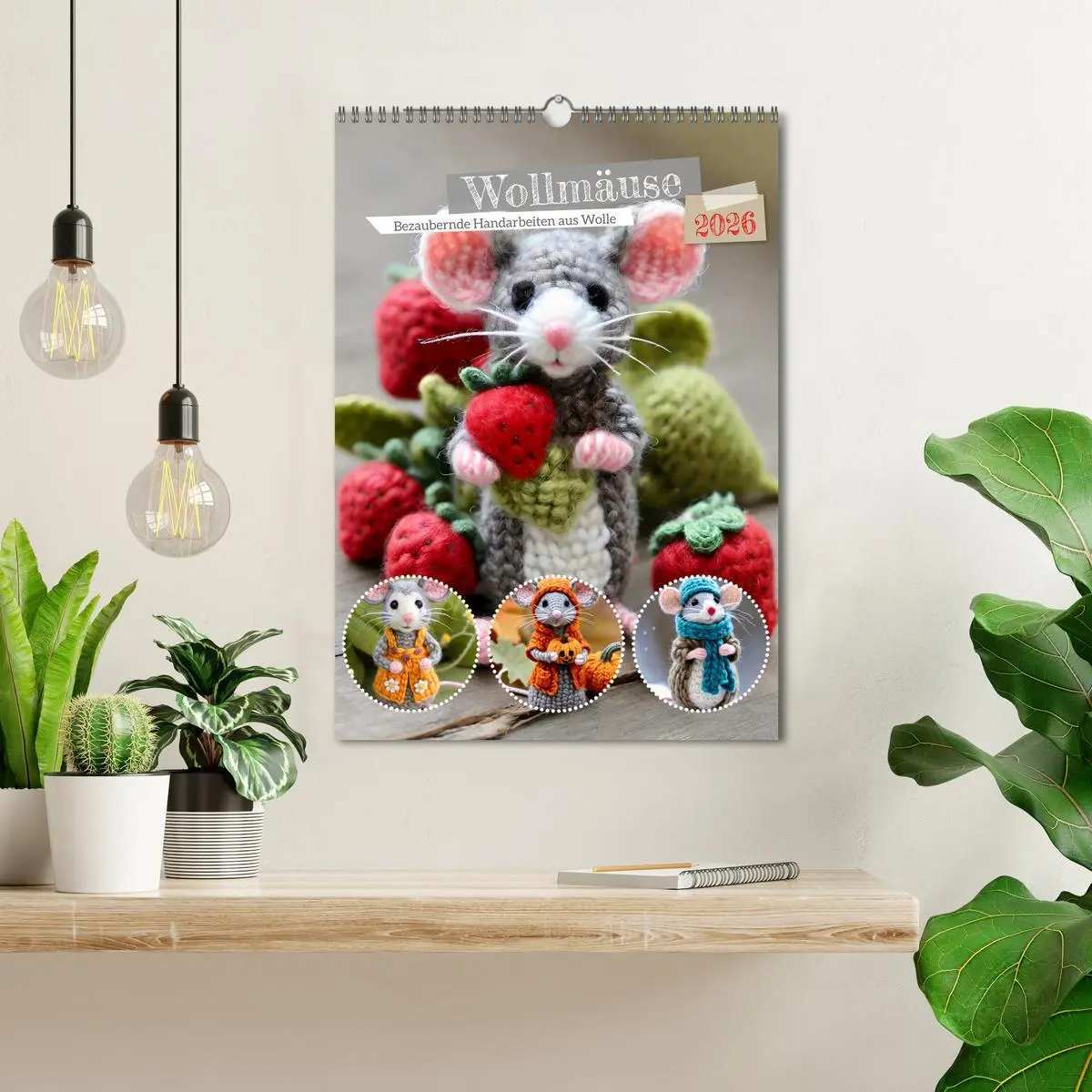 Bild: 9783516265880 | Wollmäuse (Wandkalender 2026 DIN A3 hoch), CALVENDO Monatskalender