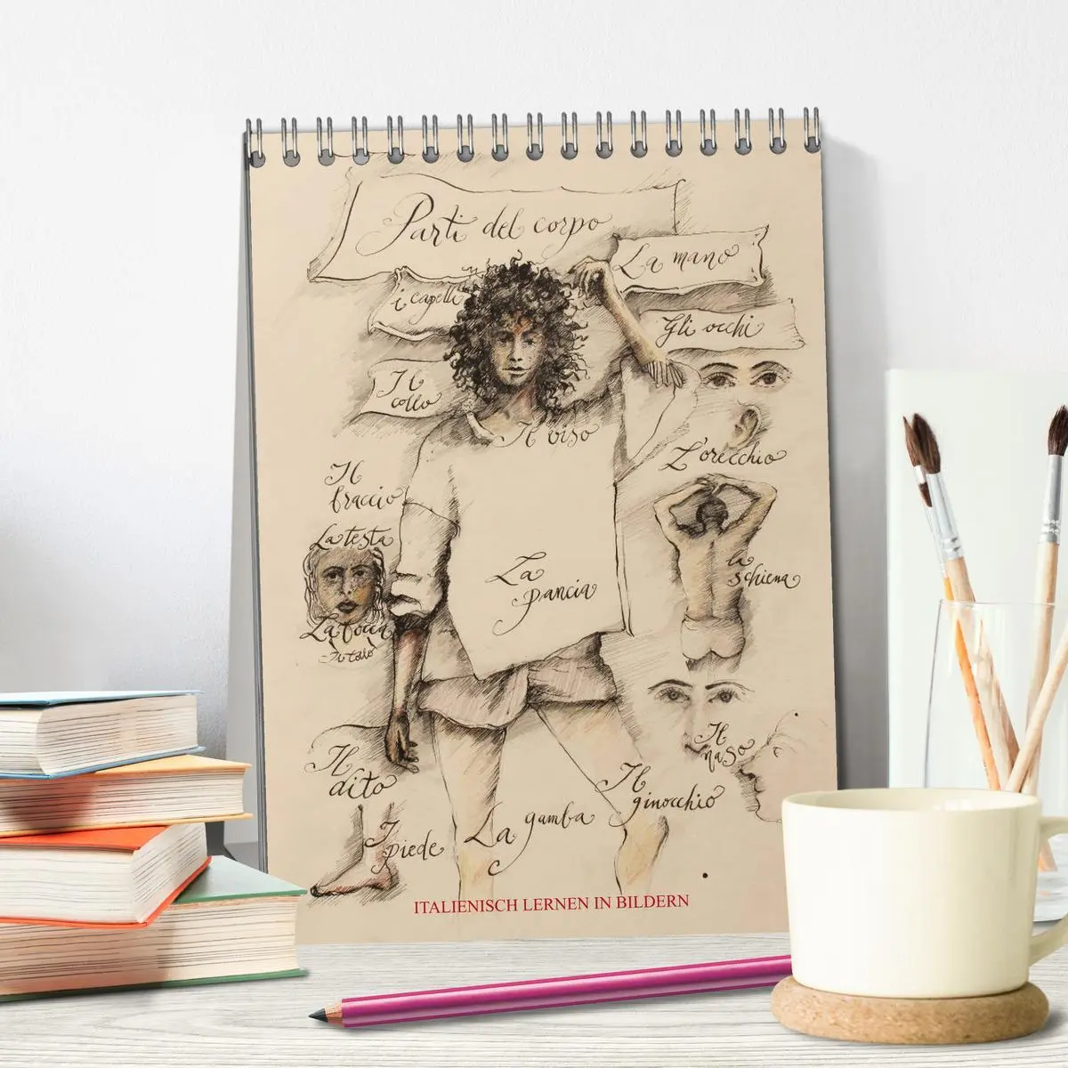 Bild: 9783516405880 | Italienisch Lernen in Bildern (Tischkalender 2026 DIN A5 hoch),...