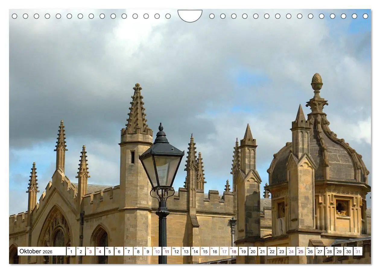 Bild: 9783516645880 | Oxford - die Harry Potter Stadt (Wandkalender 2026 DIN A4 quer),...