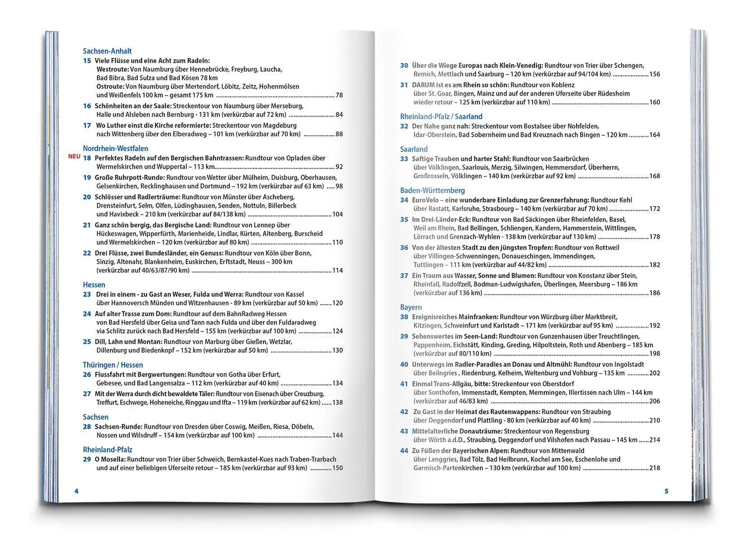 Bild: 9783991545880 | BVA Die 44 schönsten Wochenend-Radtouren in Deutschland | Taschenbuch
