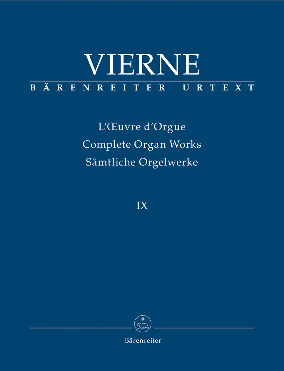 Cover: 9790006535880 | Samtliche Orgelwerke 9 | Louis Vierne (u. a.) | Bärenreiter Urtext