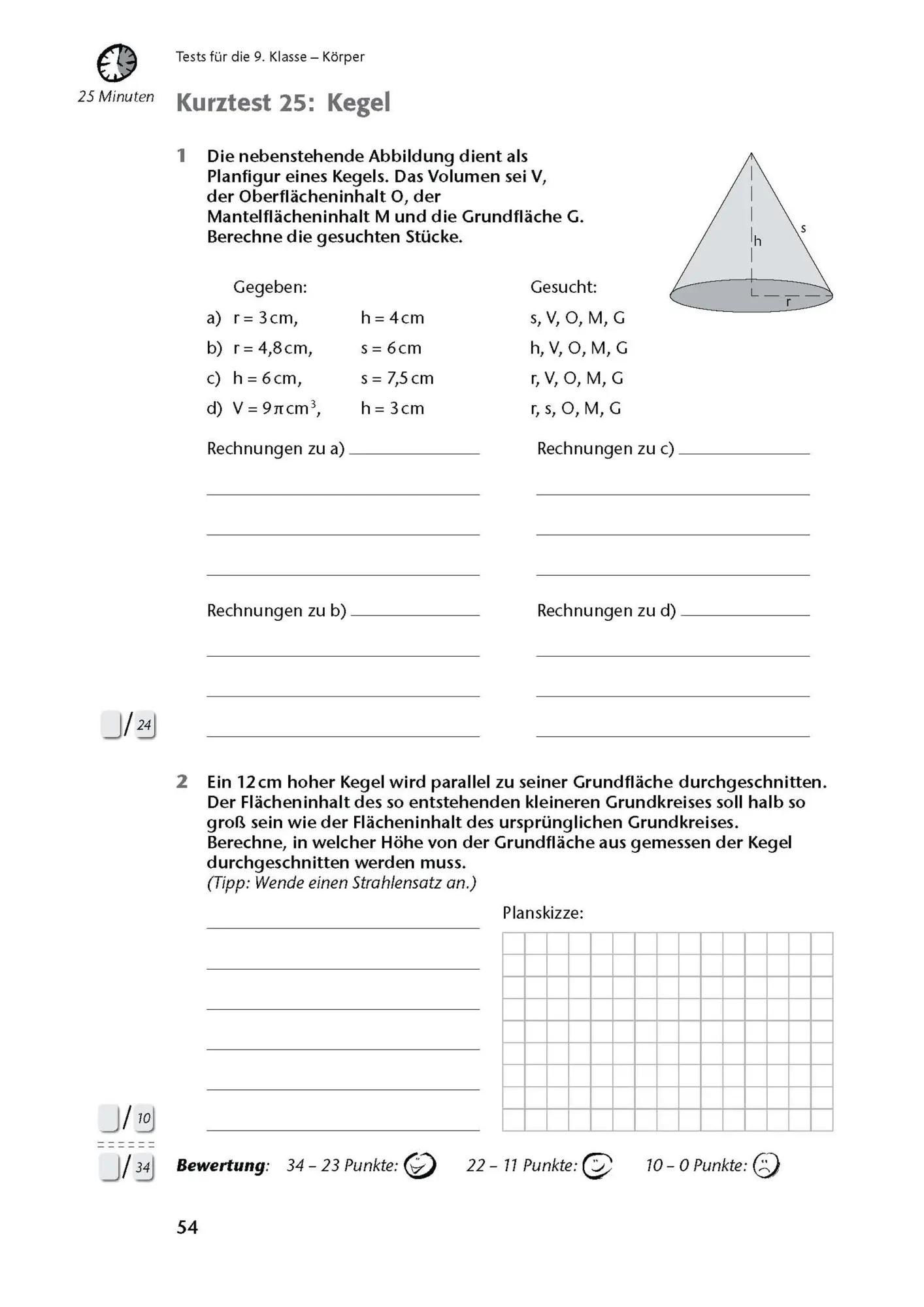 Bild: 9783804415980 | Fit in Test und Klassenarbeit - Mathematik 9./10. Klasse Gymnasium