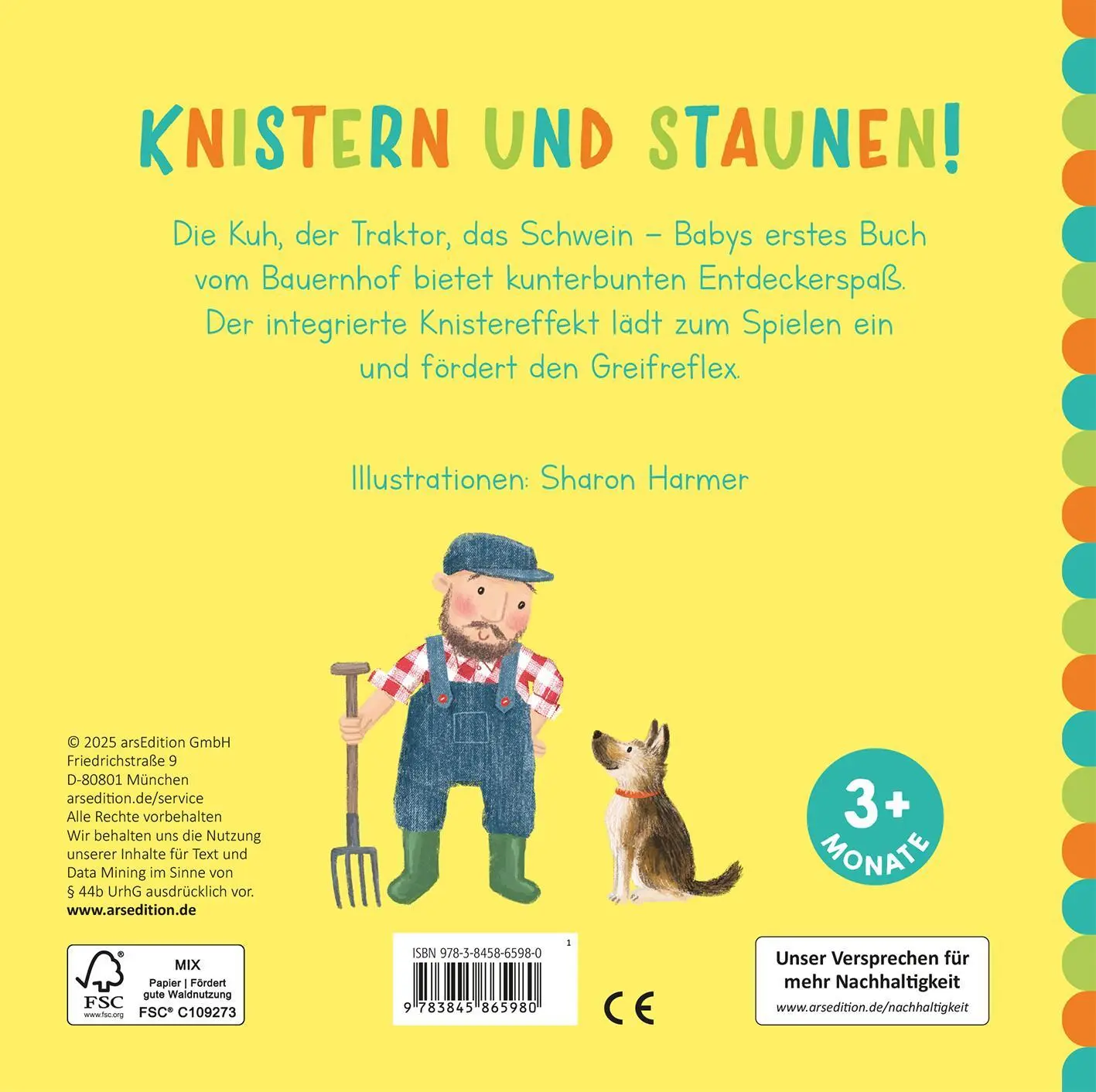 Rückseite: 9783845865980 | Mein Bauernhof | mit Knisterumschlag | Sharon Harmer | Buch | 10 S.