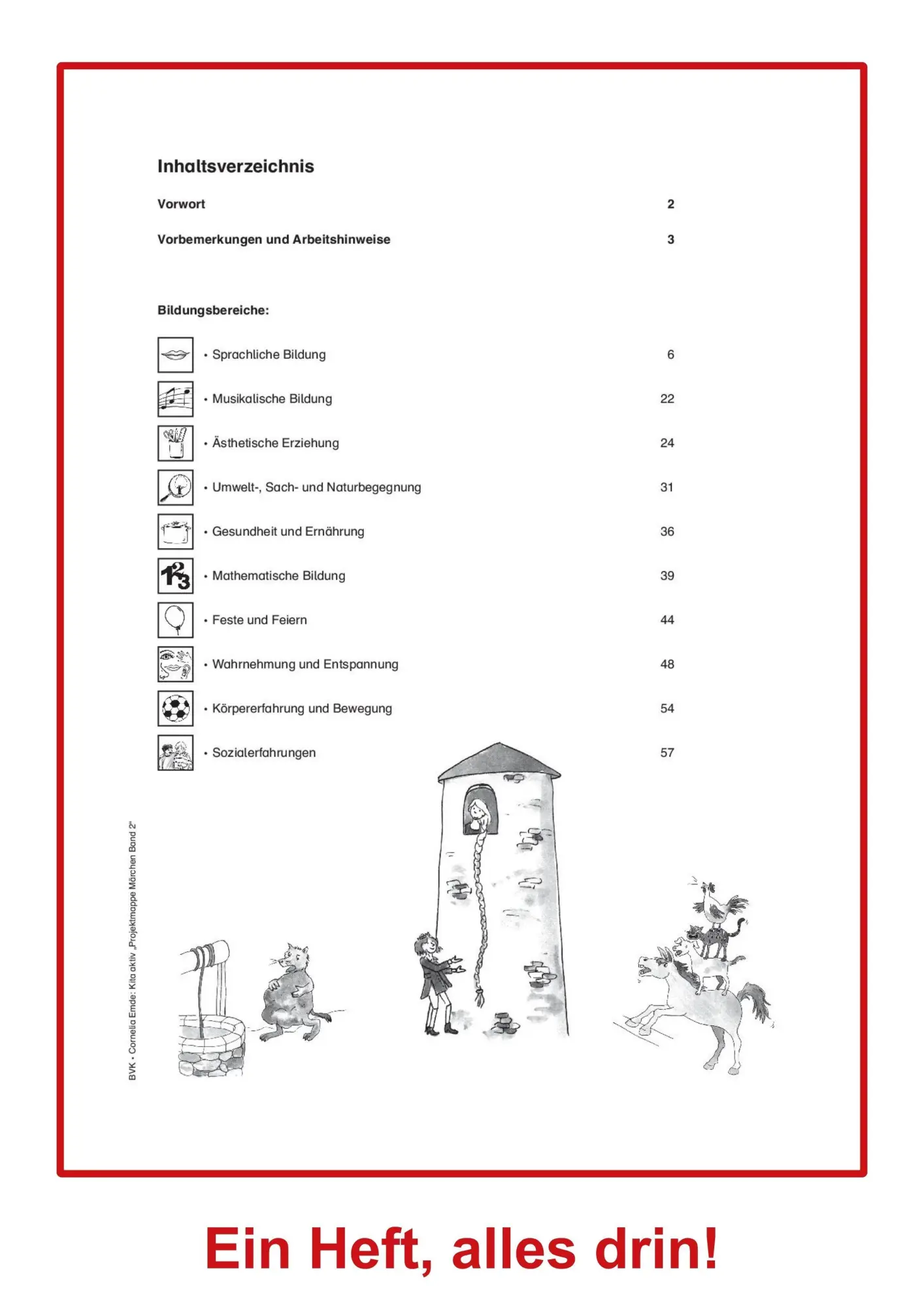Bild: 9783867405980 | Kita aktiv "Projektmappe Märchen" Band 2 | Cornelia Emde | Taschenbuch