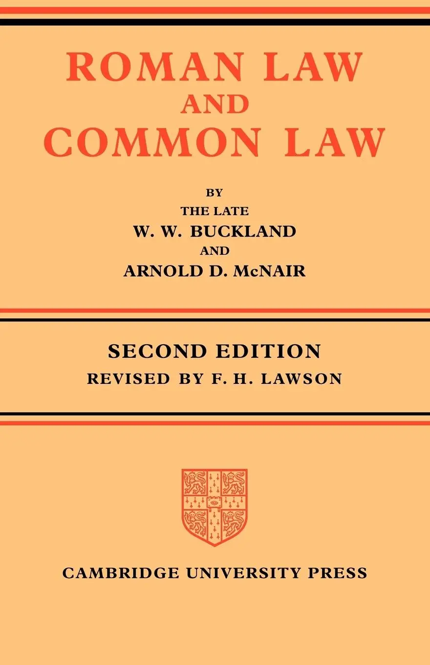 Cover: 9780521086080 | Roman Law and Common Law | A Comparison in Outline | Buckland (u. a.)