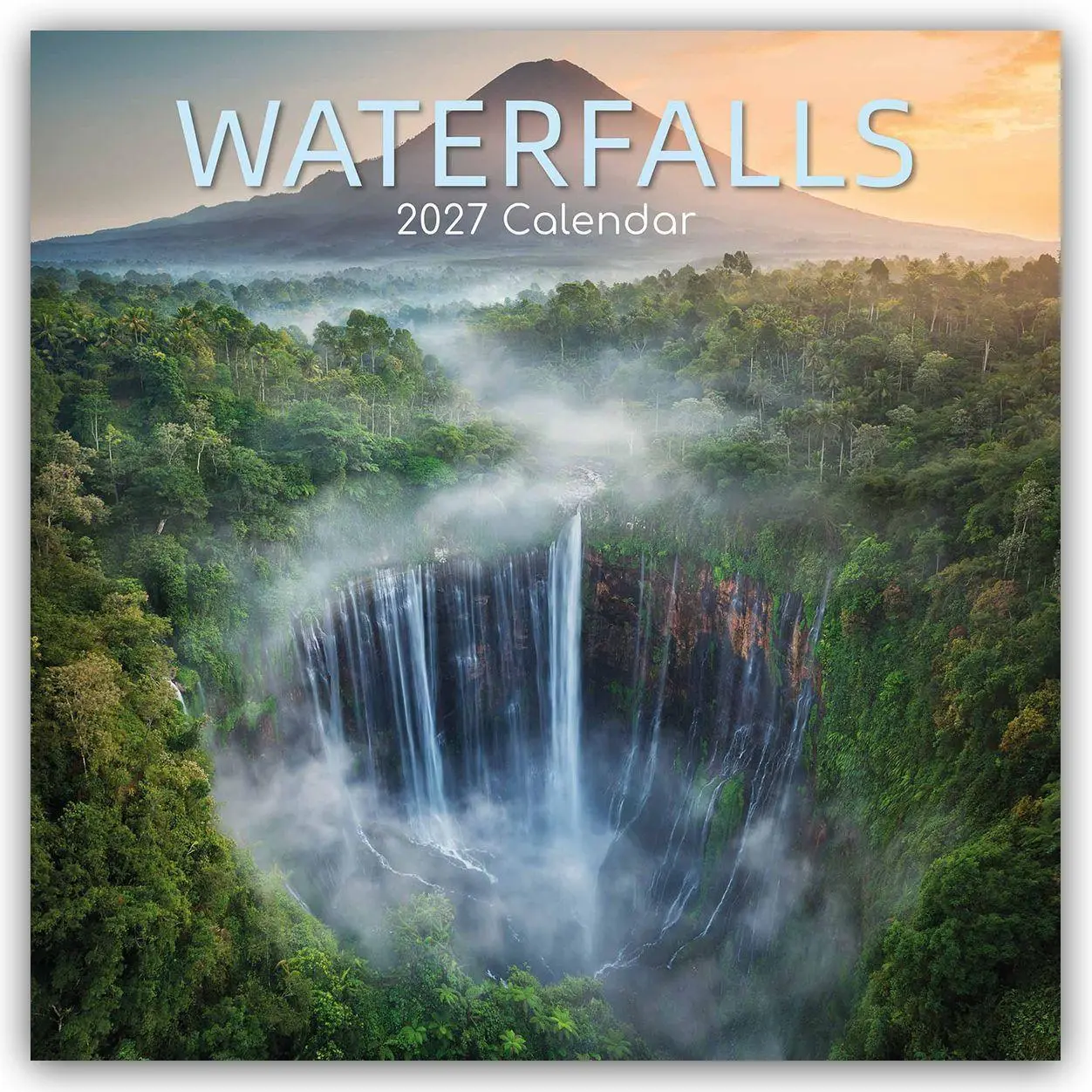 Cover: 9781805976080 | Waterfalls - Wasserfälle 2027 - 16-Monatskalender | Ltd | Kalender
