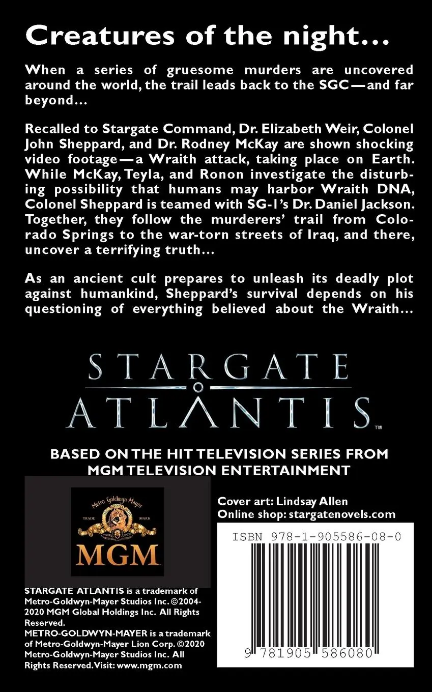 Rückseite: 9781905586080 | STARGATE ATLANTIS Blood Ties | Sonny Whitelaw (u. a.) | Taschenbuch