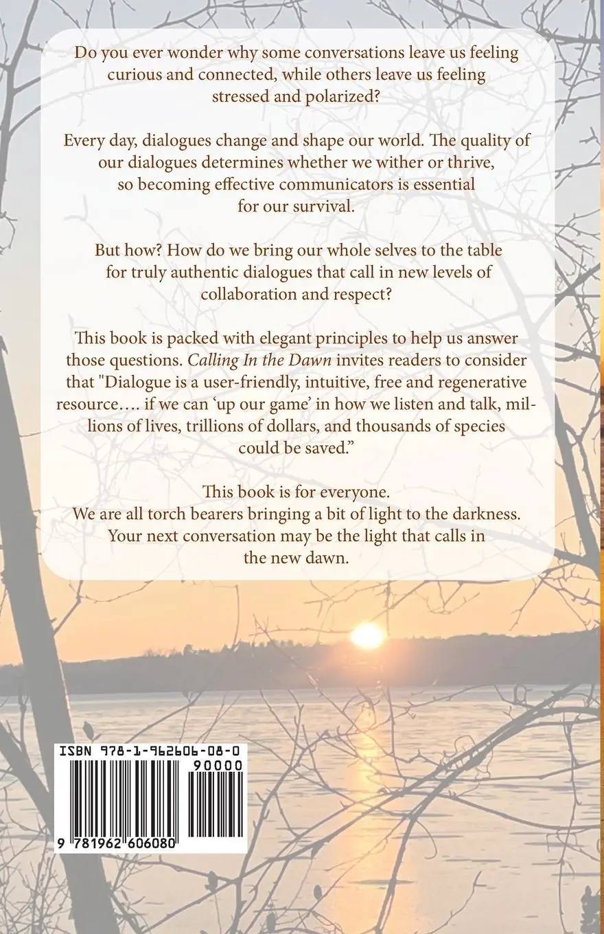 Rückseite: 9781962606080 | Calling In the Dawn | Shaping Our Future through Authentic Dialogue