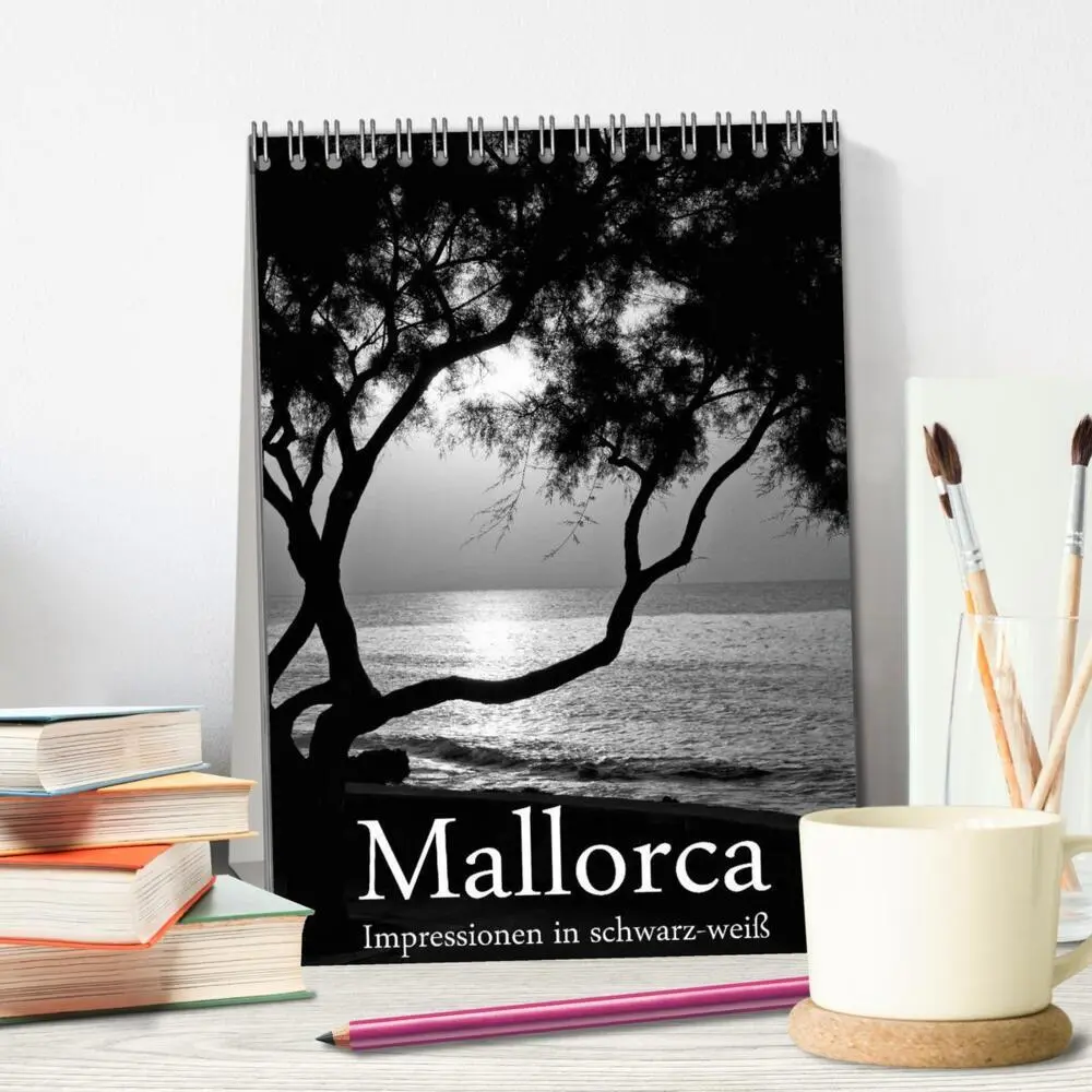 Bild: 9783457056080 | Mallorca Impressionen in schwarz-weiß (Tischkalender 2025 DIN A5...