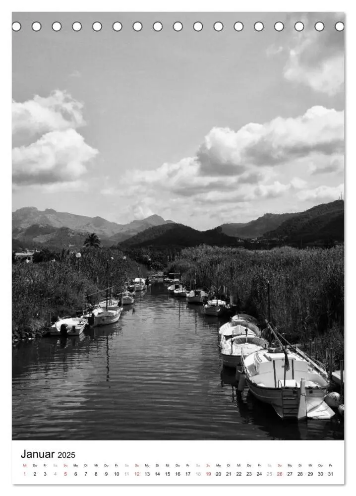 Bild: 9783457056080 | Mallorca Impressionen in schwarz-weiß (Tischkalender 2025 DIN A5...