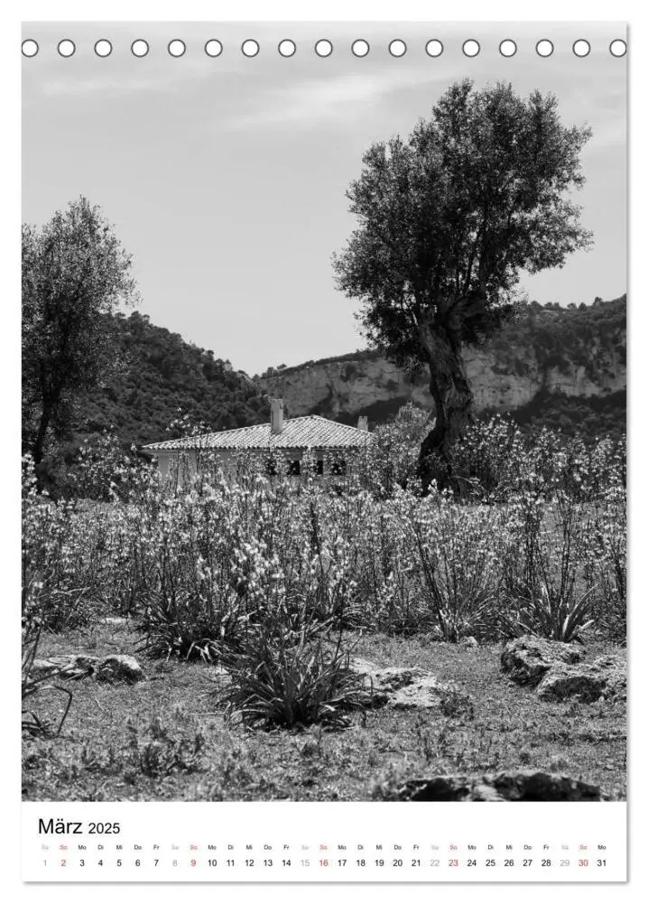 Bild: 9783457056080 | Mallorca Impressionen in schwarz-weiß (Tischkalender 2025 DIN A5...