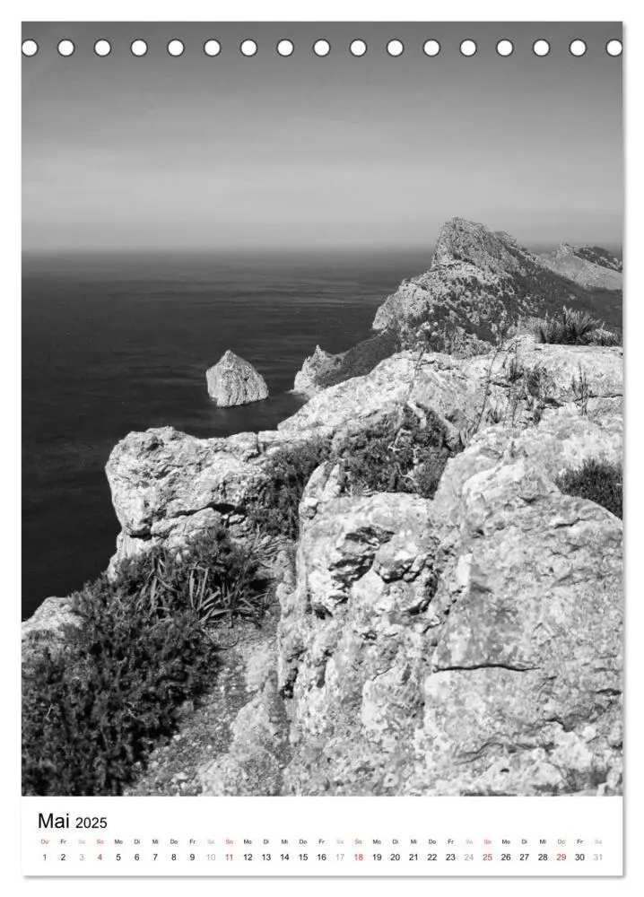 Bild: 9783457056080 | Mallorca Impressionen in schwarz-weiß (Tischkalender 2025 DIN A5...