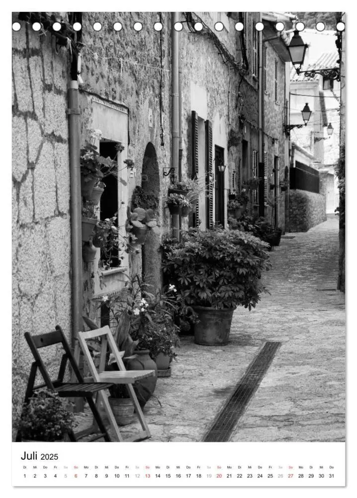 Bild: 9783457056080 | Mallorca Impressionen in schwarz-weiß (Tischkalender 2025 DIN A5...