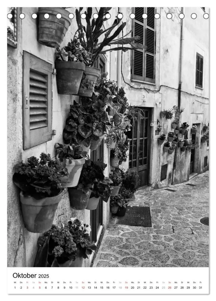 Bild: 9783457056080 | Mallorca Impressionen in schwarz-weiß (Tischkalender 2025 DIN A5...