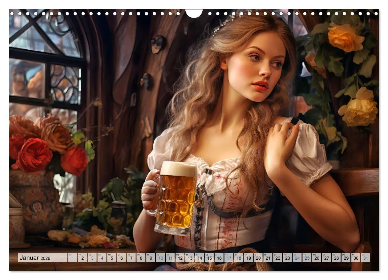 Bild: 9783457506080 | Bierzeltköniginnen - Biergenuss im Dirndl (Wandkalender 2026 DIN A3...