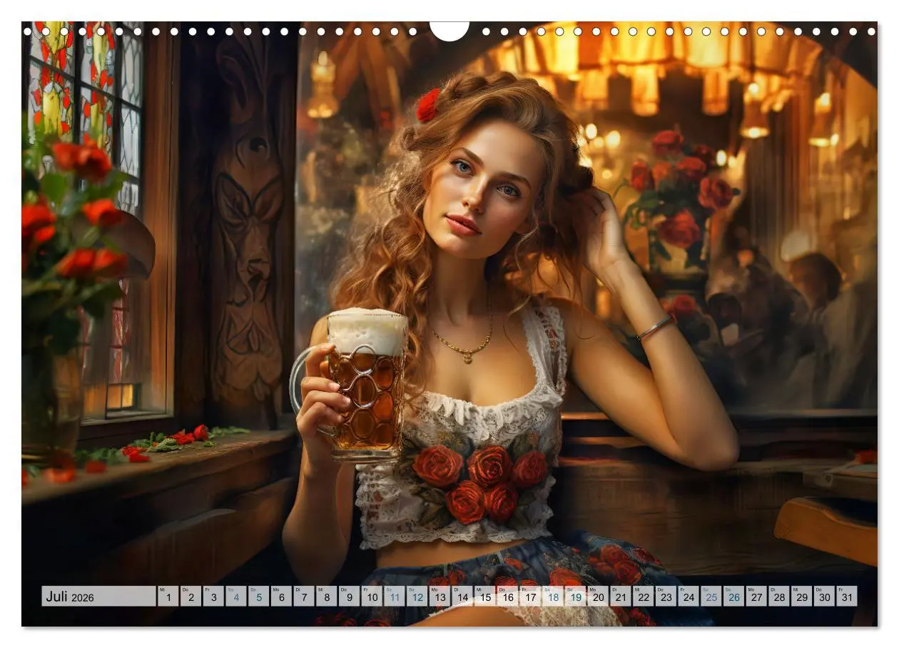 Bild: 9783457506080 | Bierzeltköniginnen - Biergenuss im Dirndl (Wandkalender 2026 DIN A3...