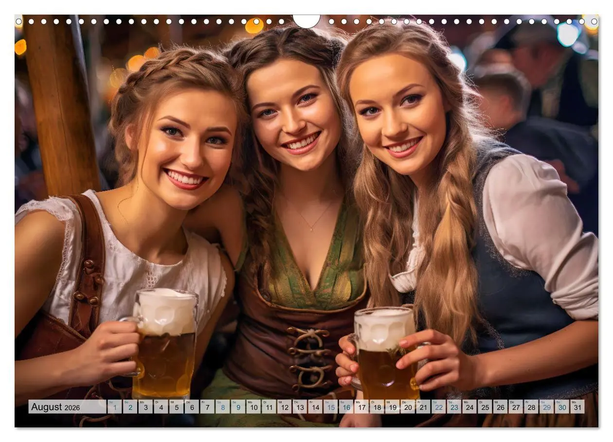 Bild: 9783457506080 | Bierzeltköniginnen - Biergenuss im Dirndl (Wandkalender 2026 DIN A3...