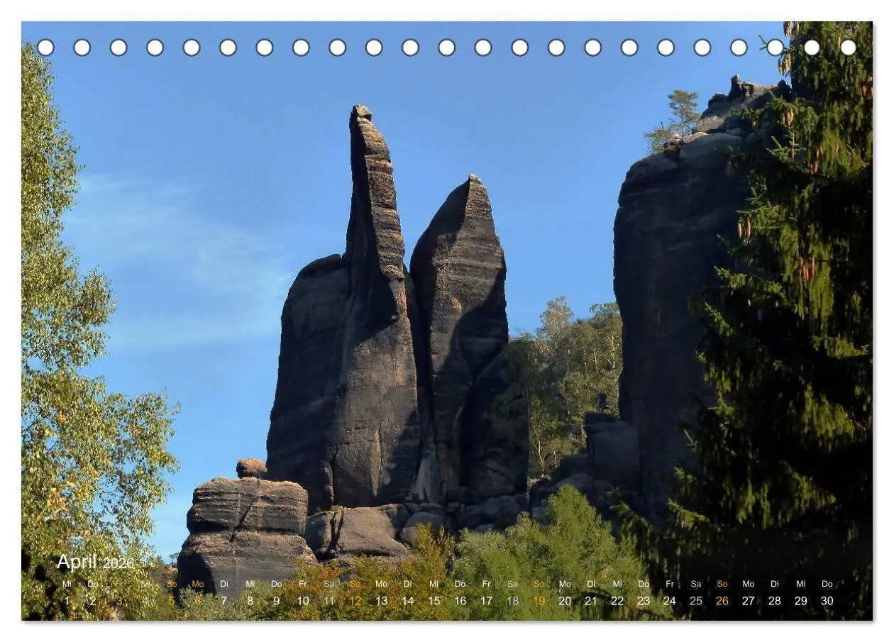 Bild: 9783457986080 | ElbsandSTEIN, kunstwerk der natur (Tischkalender 2026 DIN A5 quer),...