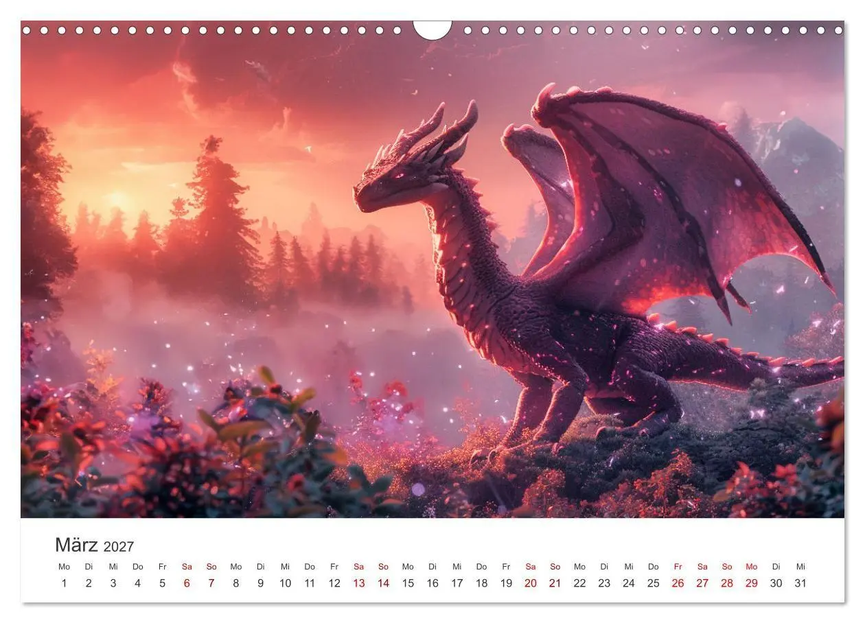 Bild: 9783569166080 | Das Jahr der Drachen (Wandkalender 2027 DIN A3 quer), CALVENDO...