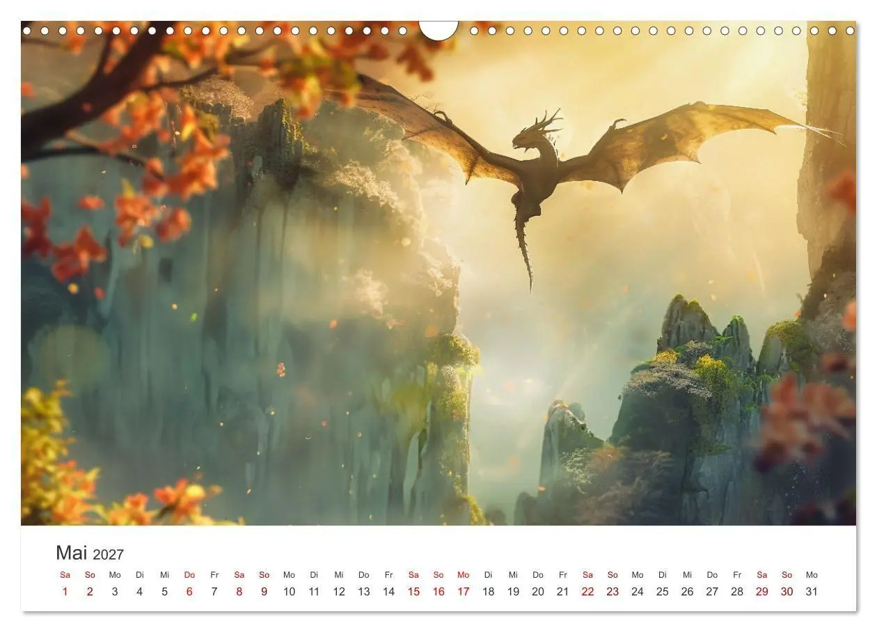Bild: 9783569166080 | Das Jahr der Drachen (Wandkalender 2027 DIN A3 quer), CALVENDO...
