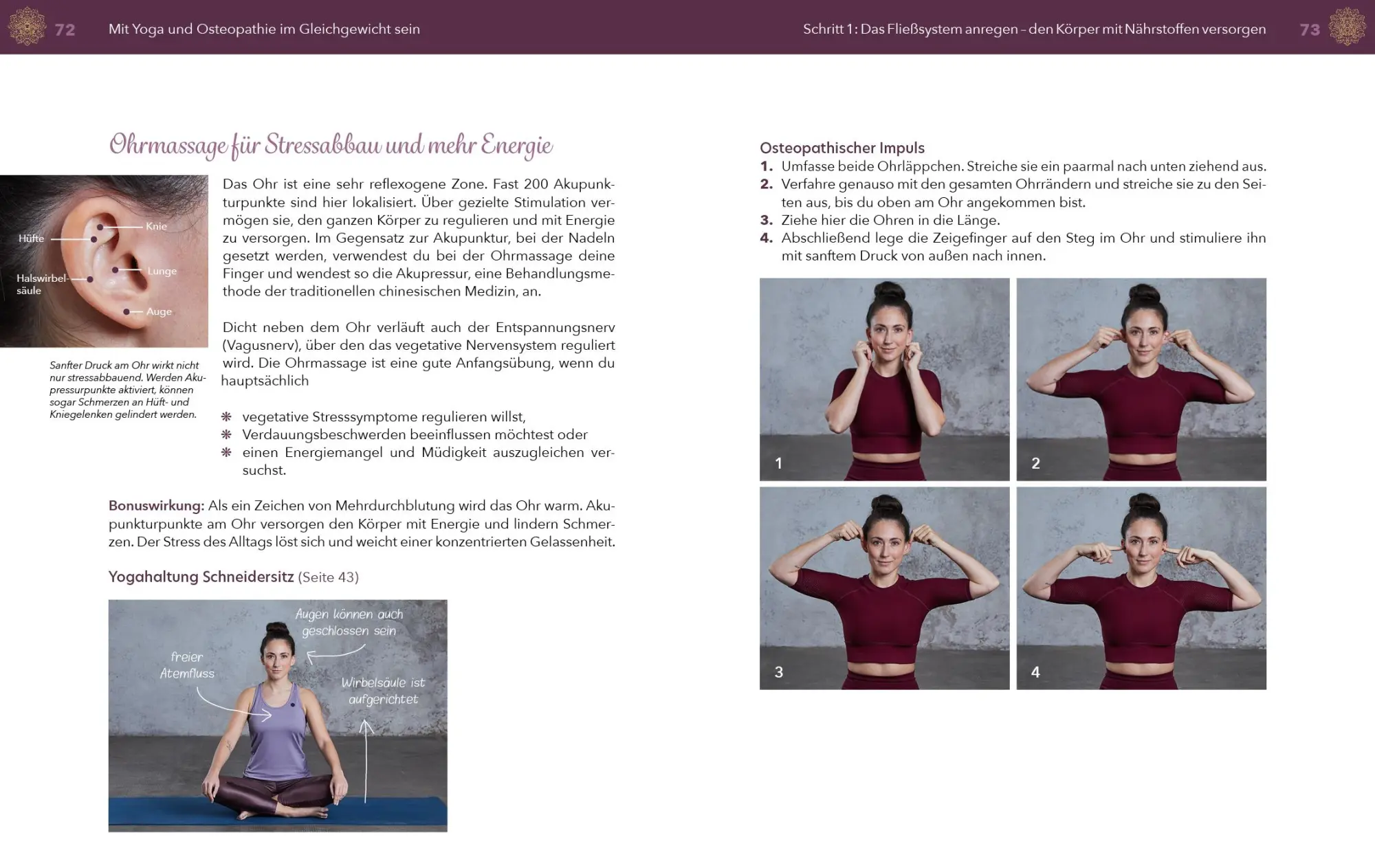 Bild: 9783742316080 | Selbstheilung mit Yoga und Osteopathie | Friederike Reumann | Buch
